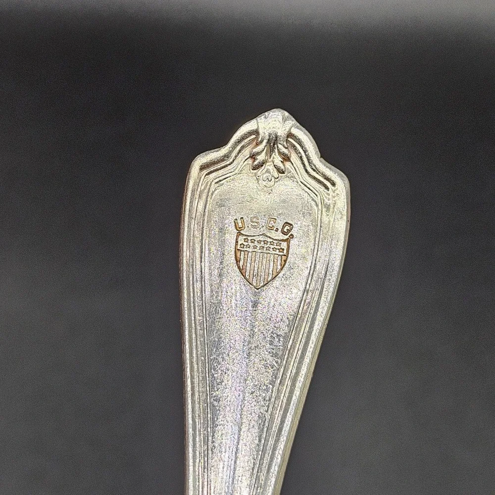 International Silver Co USCG US Coast Guard Vintage Silverplate Teaspoon 6‎ Inch
